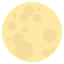 эмодзи эмодзи символ полной луны