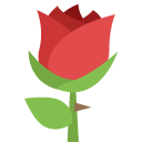 эмодзи эмодзи роза