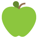 эмодзи эмодзи зелёное яблоко