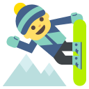 эмодзи эмодзи сноубордист