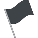 эмодзи эмодзи развевающийся чёрный флаг