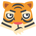 эмодзи эмодзи лицо тигра