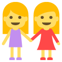эмодзи эмодзи две женщины, держащиеся за руки