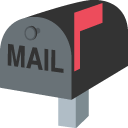 эмодзи эмодзи закрытый почтовый ящик с поднятым флажком