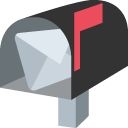эмодзи эмодзи открытый почтовый ящик с поднятым флажком