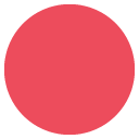 эмодзи эмодзи большой красный круг