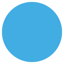 эмодзи эмодзи большой синий круг