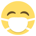 эмодзи эмодзи лицо в медицинской маске