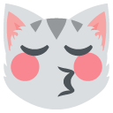 эмодзи эмодзи целующий кот с закрытыми глазами