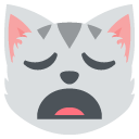 эмодзи эмодзи утомленный кот