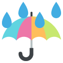 эмодзи эмодзи зонт с каплями дождя