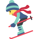 эмодзи эмодзи лыжник