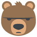 эмодзи эмодзи лицо медведя
