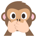 эмодзи эмодзи обезьяна, которая не говорит плохого