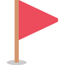 эмодзи эмодзи треугольный стоящий флаг 