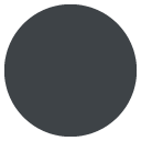 эмодзи эмодзи чёрный круг, обозначающий запись